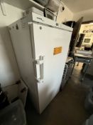 Used 20 CuFt Liebherr Mediline Flammable Materials Storage Refrigerator. Model LRBFS20W1HC