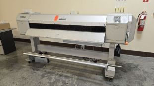 Used Mutoh 64 in. 4-Color Eco-Solvent Portable Large Format Printer. Model ValueJet VJ-1624