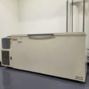 Used Thermo Scientific -81C Ultra-Low Temperature Chest Freezer. Model 8621.