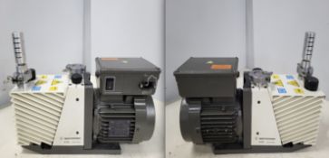 Lot of (2) Agilent Rotary Vane Pumps. Model DS 302