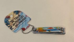 NEW Souvenir Cancun Mexico KeyChain Nail Clipper Beach Design
