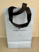 Ritz Carlton Paper Shopping Gift Tote Bag Medium 8.5" x 5" x 3 Light Pale Blue