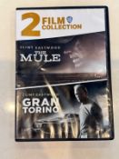 The Mule and Gran Torino (DVD, 2018) 2 Film Collection - Used