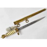 EICKHORN, SOLINGEN; a WWII German Third Reich Kreigsmarine second pattern dress dagger, the 24.5cm