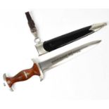 CARL EICKHORN, SOLINGEN; a WWII German Third Reich SA dagger, the 22cm double-edged blade
