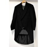 A vintage matched morning suit, comprising a Hector James wool morning jacket, a Hector James pale
