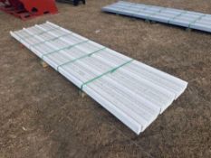 NEW 12FT. LONG PAINTED R PANEL NEW SUPPORT EQUIPMENT 36in. coverage, 20 gauge.