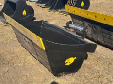 NEW TROJAN 72IN. TILTING BUCKET EXCAVATOR BUCKET 80mm pins fits to: Cat 320/321/323, Hyundai R210,