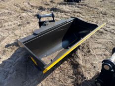 NEW TROJAN 48IN. TILTING BUCKET EXCAVATOR BUCKET 50mm pins fits to: Cat 307/308, Komatsu PC78/88,