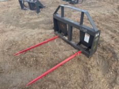 NEW LANDHONOR BS-12-2500G BALE SPEAR SKID STEER ATTACHMENT