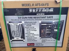 NEW ARMOR FREEDOM SERIES 64 GUN FIRE SAFE, 1400 DEGREE FIRE RATING, DIGITAL COMBINATION KEY PAD