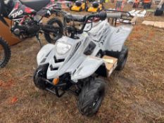 NEW 110 CC BOULDER 4 STROKE ATV SN: A000537 W/ ELEC START , REMOTE CONTROL SPEED LIMITER / KILL