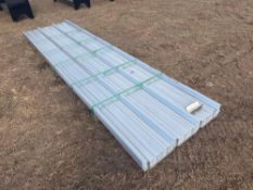 NEW 12FT. LONG PAINTED R PANEL NEW SUPPORT EQUIPMENT 36in. coverage, 20 gauge.