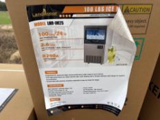NEW LANDHONOR LHR-IM25 100LB. ICE MAKER NEW SUPPORT EQUIPMENT
