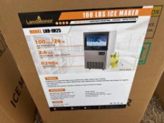 NEW LANDHONOR LHR-IM25 100LB. ICE MAKER NEW SUPPORT EQUIPMENT