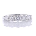 Platinum Five Stone Diamond Ring 1.09 Carats