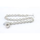 Tiffany & Co Sterling Silver Belcher Chain Necklace inc. Heart, T-bar (74g)