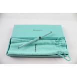 Tiffany & Co. .925 Sterling Silver & Enamel Ballpoint Pen Biro Writing Boxed - WRITING In previously