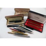 15 x Parker Pens & Pencils Inc Vintage, Ballpoint, Rollerballs Etc - Untested Signs of use & ink