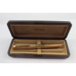Vintage Parker 105 Gold Plated Bark Effect Fountain Pen 14ct Nib Writing Boxed - Dip Tested &