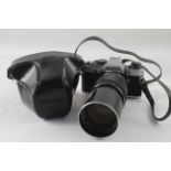 Vintage Olympus OM10 SLR Film Camera Working w/ E. Zuiko 200mm F/4 Lens - Olympus OM10 SLR Film