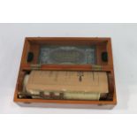 Antique Stanley Barnards Co Ordinate Boxed Spiral Slide Rule w/ Instructions - Antique Stanley