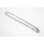 Tiffany & Co Sterling Silver Belcher Link Necklace w/ Interlocking Clasp (43g)