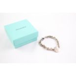 Tiffany & Co Sterling Silver Belcher Link Bracelet w/ Oval Panel & Box (27g)