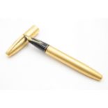 Vintage Sheaffer Legacy Gold Tone Fountain Pen 18ct Nib Writing - Dip Tested & WRITING