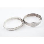 Collection of Sterling Silver Mid Century Bangles inc. Excalibur x 2 (55g)