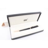 Montblanc Generation Black & Gold Plated Ballpoint Pen / Biro Writing Boxed - Writing Serial -