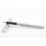 Montblanc Classic Slimline Brushed Steel Rollerball Pen - Untested / Sold without Refill Signs of