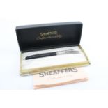 Vintage Sheaffer PFM Pen For Men Black Fountain Pen Palladium Silver Nib Writing - Dip Tested &