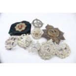 Large Cap Badges Lot Inc Middlesex Helmet Plate, R. Scots, Camerons, Etc - Large Cap Badges Lot