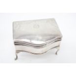 Edwardian .925 Sterling Silver Novelty Jewellery Box 82g - Diameter - 7.5cm Please see photographs