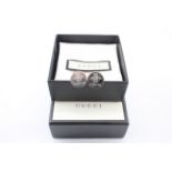 Gucci Sterling Silver Bumblebee Cufflinks w/ Box (13g)