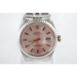 Rolex Datejust 1603 Watch Automatic RUNS Re-Dial - Used Condition - Please Refer to Photographs