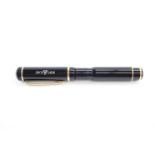 Montblanc 1906-2006 Black Fountain Pen 18ct Gold Nib Writing - Dip Tested & Writing Signs of use &