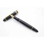 Montblanc Meisterstuck No.146 Fountain Pen Writing 14ct Gold Nib Black Casing -