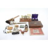 Desk Antique Vintage Collection Inc Stereoscope Scales Lorgnettes -