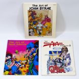 THE ART OF JOHN BYRNE & NEAL ADAMS COMIC BOOK SUPERHERO ART BOOK LOT MARVEL DC THE AVENGERS SUPERMAN