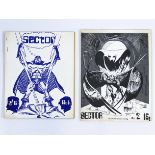 SECTOR FANZINE MAGAZINE MARVEL DC SCIENCE FICTION FANTASY COMIC BOOK 1972 WEIRD FANTASTIC UK