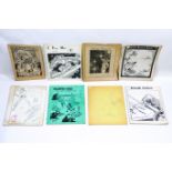 COMIC BOOK USA SILVER AGE FANZINE LOT A 1970S MARVEL DC VIRGIL FINLAY CAPTAIN AMERICA BATMAN ETC