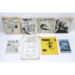 COMIC BOOK USA SILVER AGE FANZINE LOT B 1970S MARVEL DC VIRGIL FINLAY CAPTAIN AMERICA BATMAN ETC