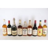 Collection Nine Spirits Wines Incl Canadian Club Four Roses Henri Harlin
