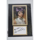 Gabrielle Drake Signed Publicity Photograph Display Sportagraphs Certificate