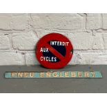 French Cycles Sign and One Other