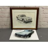 Aston Martin DB5 Framed Print and 3D Perspex Print (2)