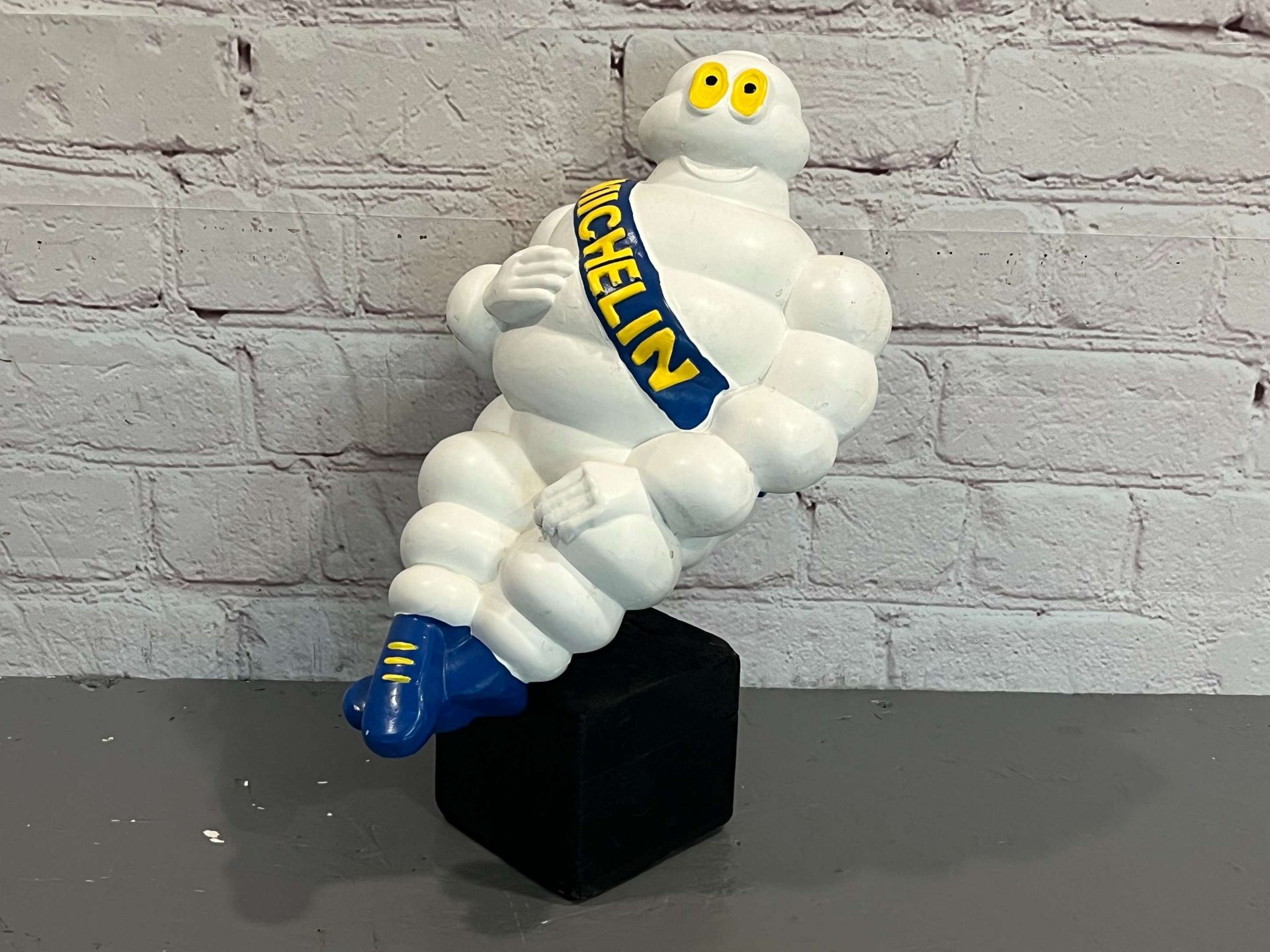 Bibendum Display Figure On Painted Wooden Plinth &nbsp;