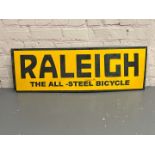 Raleigh The All Steel Bicycle Enamel Sign